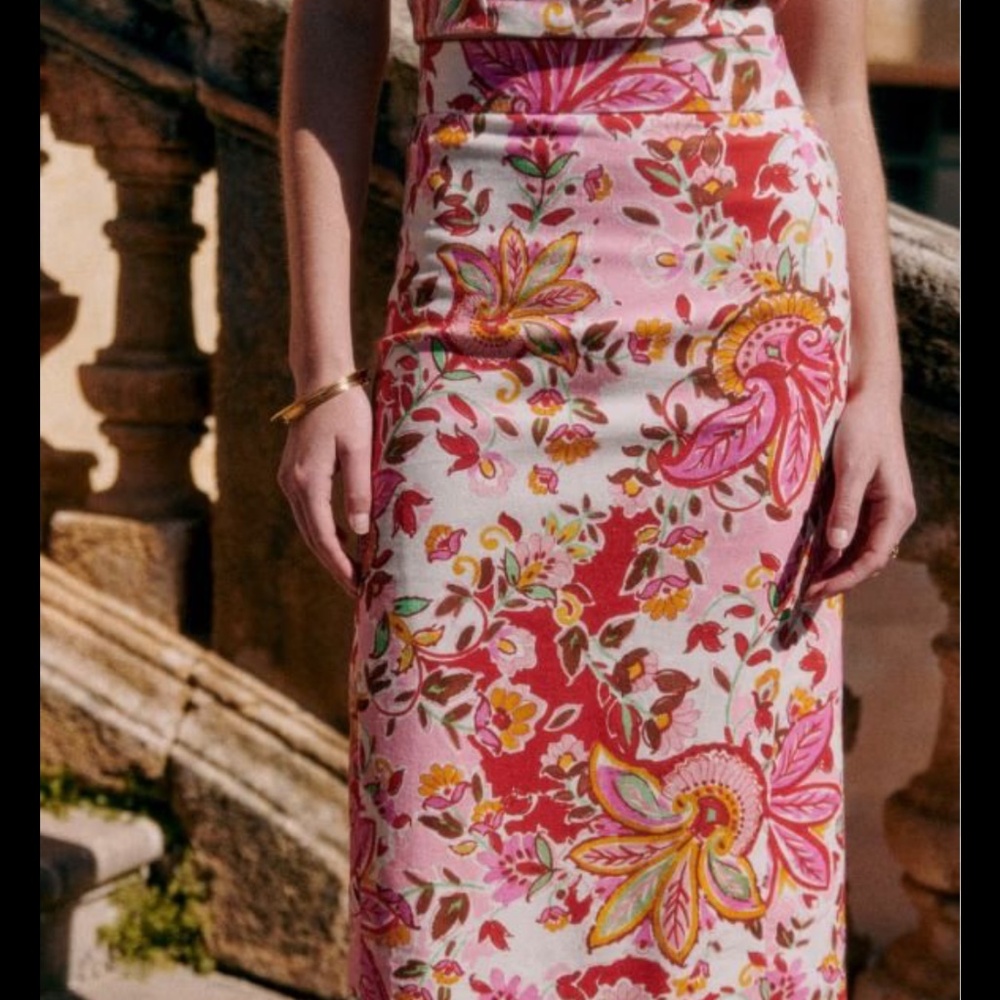 Sezane Annette Skirt Laguna - Size 2